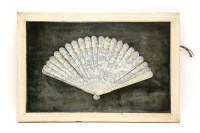 Lot 283A - A Chinese ivory fan