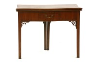 Lot 441 - A George III mahogany serpentine tea table