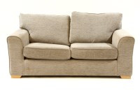 Lot 405 - A modern grey upholstered sofa bed