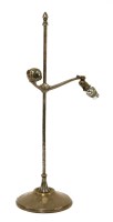 Lot 84 - An Arts and Crafts silver-plated table lamp