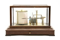 Lot 258 - A mahogany cased barograph