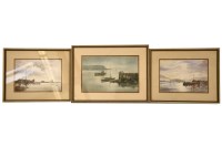 Lot 310 - John Snelling
FROM GREENWICH PIER
Watercolour
23.5cm x 34cm
together with 'Fort William' and 
'The Jetty'