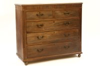 Lot 358 - A George III inlaid mahogany chest of drawers