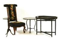 Lot 367 - A 19th century mahogany prie dieu