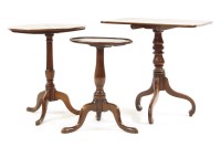 Lot 392 - Three tripod tables