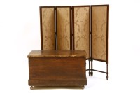 Lot 380 - An early 20th century pine blanket box