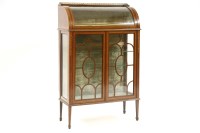 Lot 434 - An Edwardian inlaid mahogany display cabinet