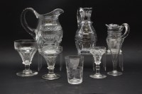 Lot 382 - Two boxes of Georgian and later glasses