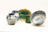 Lot 354 - A pair of 19th century majolica leaf form dishes