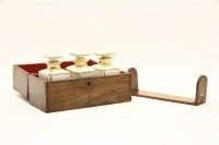 Lot 252 - A Victorian inlaid rosewood tea caddy