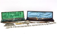 Lot 213 - A silver mounted brown leather belt