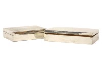 Lot 230 - Two silver cigarette boxes