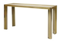 Lot 613 - A chrome console table