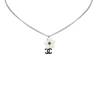 Lot 1533 - A Chanel 'CC' flower necklace