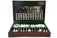 Lot 426 - A canteen of Sheffield plate cutlery for twelve place settings