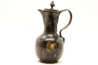 Lot 267 - A japanned metal jug