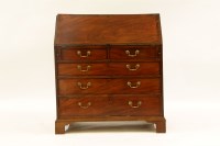 Lot 575 - A George III mahogany bureau