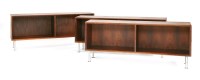 Lot 450 - Three Danish rosewood bookcases