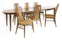 Lot 677 - A Danish rosewood dining table