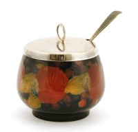 Lot 96 - A Moorcroft 'Pomegranate' preserve pot and cover