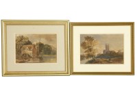 Lot 506A - Marcia Marsham
A SUFFOLK WATERMILL AND CHURCH BESIDE THE RIVER
each signed l.r.