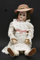 Lot 374A - A large Simon Haliberg bisque headed doll