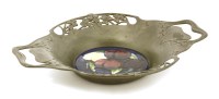 Lot 106 - A Moorcroft pewter dish