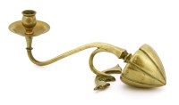 Lot 59 - W A S Benson cantilever brass candlestick