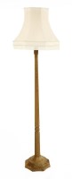 Lot 155 - A Robert 'Mouseman' Thompson oak standard lamp
