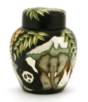 Lot 532 - A Moorcroft Collectors' Club 'Noah's Ark' ginger jar and cover