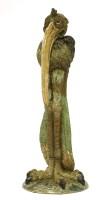 Lot 544 - A Cobridge 'Olga' bird vase and cover