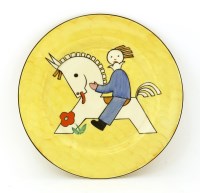 Lot 253 - A Clarice Cliff child's plate