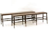 Lot 609 - A pair of early 20th century benches
