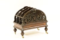Lot 605 - A Victorian rosewood three divisional Canterbury
