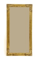 Lot 584 - A Victorian and later gilt framed mirror