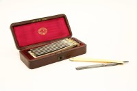 Lot 261 - A Joseph Rodgers & Sons of Sheffield set of seven cut throat razors