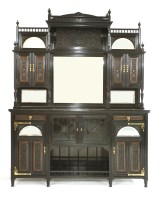 Lot 123 - An Aesthetic ebonised burr wood sideboard