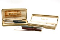 Lot 177 - Five Parker pens