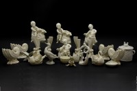 Lot 358 - A quantity of decorative white glazed porcelain ornaments