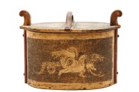 Lot 439 - A Scandinavian tine box