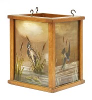 Lot 131 - An Arts and Crafts oak hall lantern