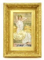 Lot 374 - A painted plaque