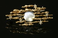 Lot 497 - A 9ct gold