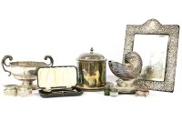 Lot 215 - A hallmarked silver mirror