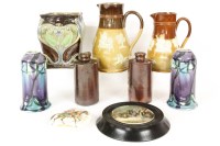 Lot 404 - A pair of Minton secessionist vases