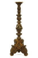 Lot 591 - A large Italianate giltwood and gesso candle stand