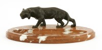 Lot 317 - A bronze panther