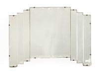 Lot 355 - An Art Deco ziggurat wall mirror