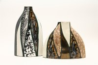 Lot 330 - A Trizia Studio Kwa Zulu Natal South African flattened vase