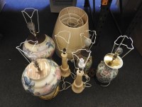 Lot 400 - Two pairs of tables lamps